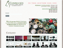 Tablet Screenshot of confeccion.mx